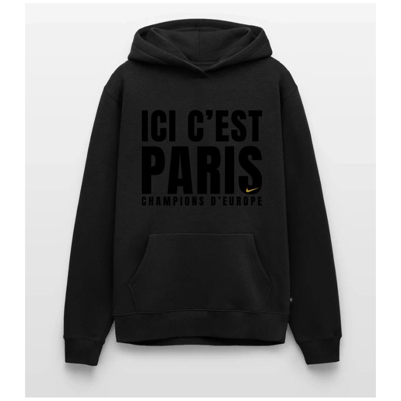 Sweat à capuche Homme PSG Champions d'Europe FULLBLACK
