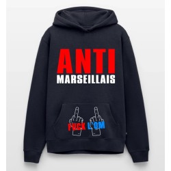 Sweat à capuche Homme PSG Anti Marseillais