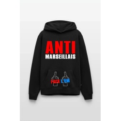 Sweat à capuche Homme PSG Anti Marseillais