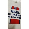 T-shirt Supporter PSG Prénom personnalisé