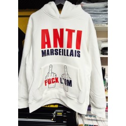 Sweat à capuche Homme PSG Anti Marseillais