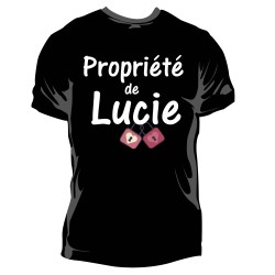 T-shirt Homme Personnalisé Propriété de + Nom