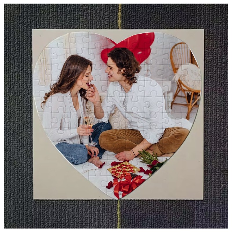 Puzzle Coeur Photo Personnalisé