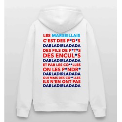 Sweat à capuche Unisexe PSG Anti Om chant Darladirladada