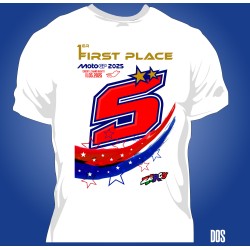 T-shirt Homme Zarco bleu blanc rouge