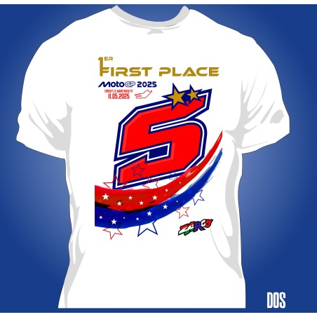 T-shirt Homme Zarco bleu blanc rouge