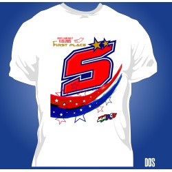 copie de T-shirt Homme Zarco bleu blanc rouge Le Mans