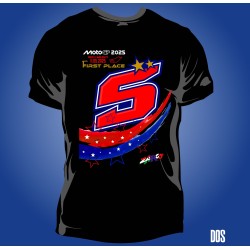 copie de T-shirt Homme Zarco bleu blanc rouge Le Mans