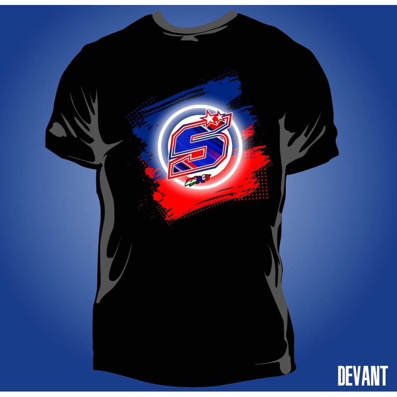 copie de T-shirt Homme Zarco bleu blanc rouge Le Mans