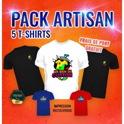 Pack Artisan 5 T-shirts Recto/Verso