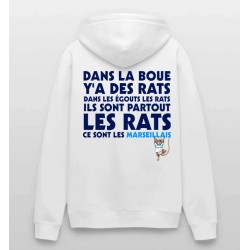 Sweat à capuche Homme PSG logo anti Om