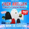 Pack Artisan 5 Sweats à capuche PREMIUM Recto/Verso Unisexe