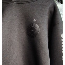 Sweat à capuche Homme PSG Champions d'Europe Full black Legend