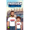 T-shirt PSG De Père en Fils - 100% Coton 190g - Homme