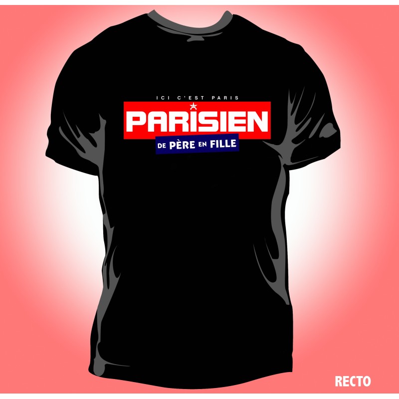 T-shirt PSG De Père en Fille - 100% Coton 190g - Homme