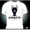 T-shirt PSG Road to Budapest - Finale 2026 - Homme 100% Coton