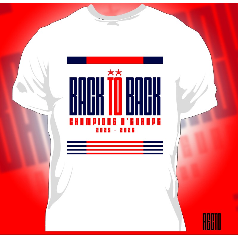 T-shirt PSG Back To Back  - Finale 2026 - Homme100% Coton