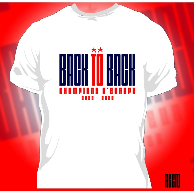 T-shirt PSG Back To Back  - Finale 2026 - Homme100% Coton