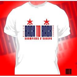 T-shirt PSG Back To Back Champions d'Europe 26 - Homme100% Coton