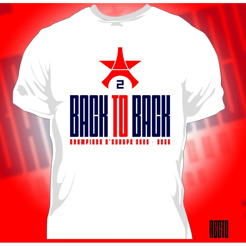 T-shirt PSG Back To Back2 étoiles - Homme100% Coton