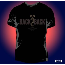 T-shirt Homme PSG Back To Back 2 étoiles champions d'europe -