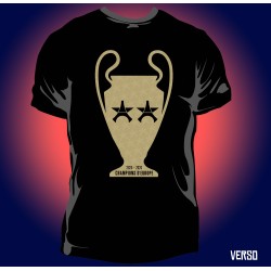 T-shirt Homme PSG Back To Back 2 étoiles OR