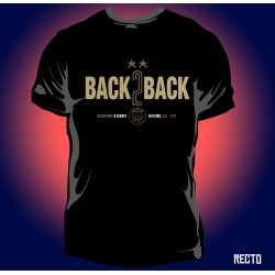 T-shirt Homme PSG Back To Back 2 étoiles OR