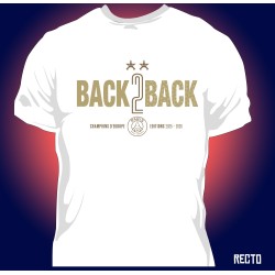 T-shirt Homme PSG Back To Back 2 étoiles OR