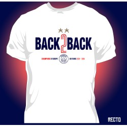 T-shirt Enfant PSG Back To Back rouge et bleu
