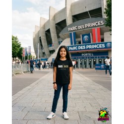 T-shirt Enfant PSG Back To Back 2 étoiles OR & white