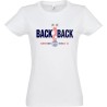 T-shirt Femme PSG Back To Back rouge et bleu