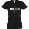 T-shirt Femme PSG Back To Back 2 étoiles OR & white