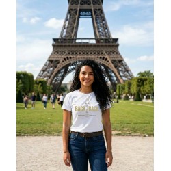 T-shirt Femme PSG Back To Back Full OR