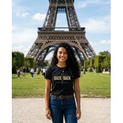 T-shirt Femme PSG Back To Back Full OR