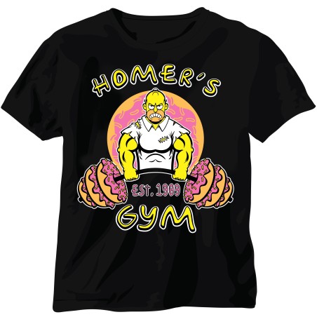 T-shirt Enfant Homer Gym