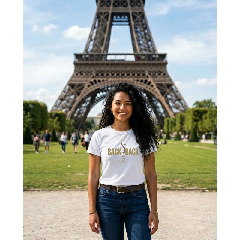 T-shirt Femme PSG Back To Back Full OR 25 26