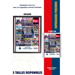 Cadre PSG Final 30 Mai 2026 Premium A4 / A3 | Un Brin de Custom