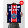 Cadre PSG Champions d'Europe 2026 Premium A4 / A3 | Un Brin de Custom