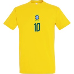 T-Shirt Brésil Coupe du Monde 2026 - Neymar- Qualité Premium 190g