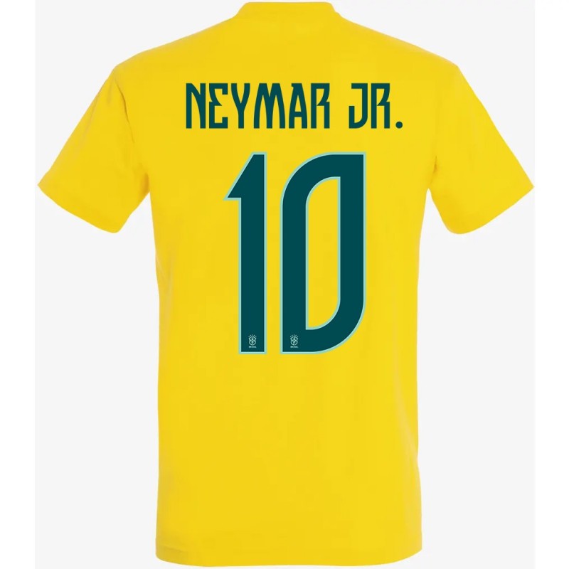 T-Shirt Brésil Coupe du Monde 2026 - Neymar- Qualité Premium 190g