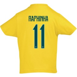 T-Shirt Kids - Brésil Coupe du Monde 2026 - Raphinha 11