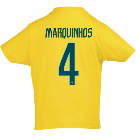 T-Shirt Kids - Brésil Coupe du Monde 2026 - Marquinhos