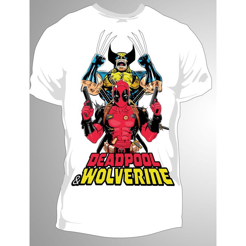 T-shirt Homme  Wolverine & DeadPool