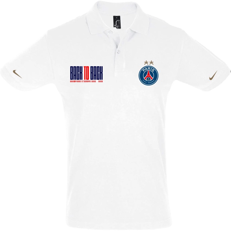 Polo PSG Back To Back - Homme100% Coton
