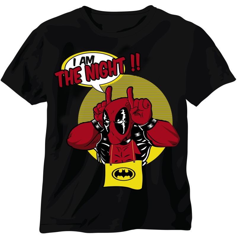 T-shirt Homme DeadPool Batman