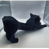 Porte-Bouteille Chat Noir Design Géométrique – Décoration Originale
