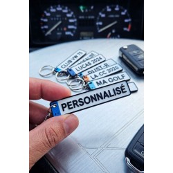 Porte-Clés Plaque d'Immatriculation Personnalisé – Cadeau Auto / Moto