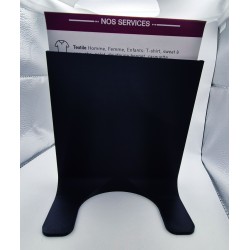 Presentoir Flyer A5 et Carte de Visite Personnalise Noir – Support Com