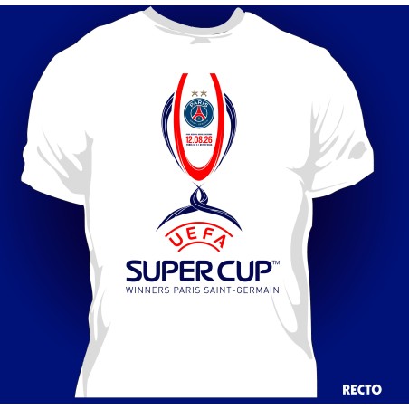T-shirt PSG Champion Supercoupe d'Europe | Victoire Aston Villa