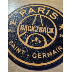 Dessous de Verre 3D PSG Paris Back 2 Back 2025-2026 Ø 10cm
